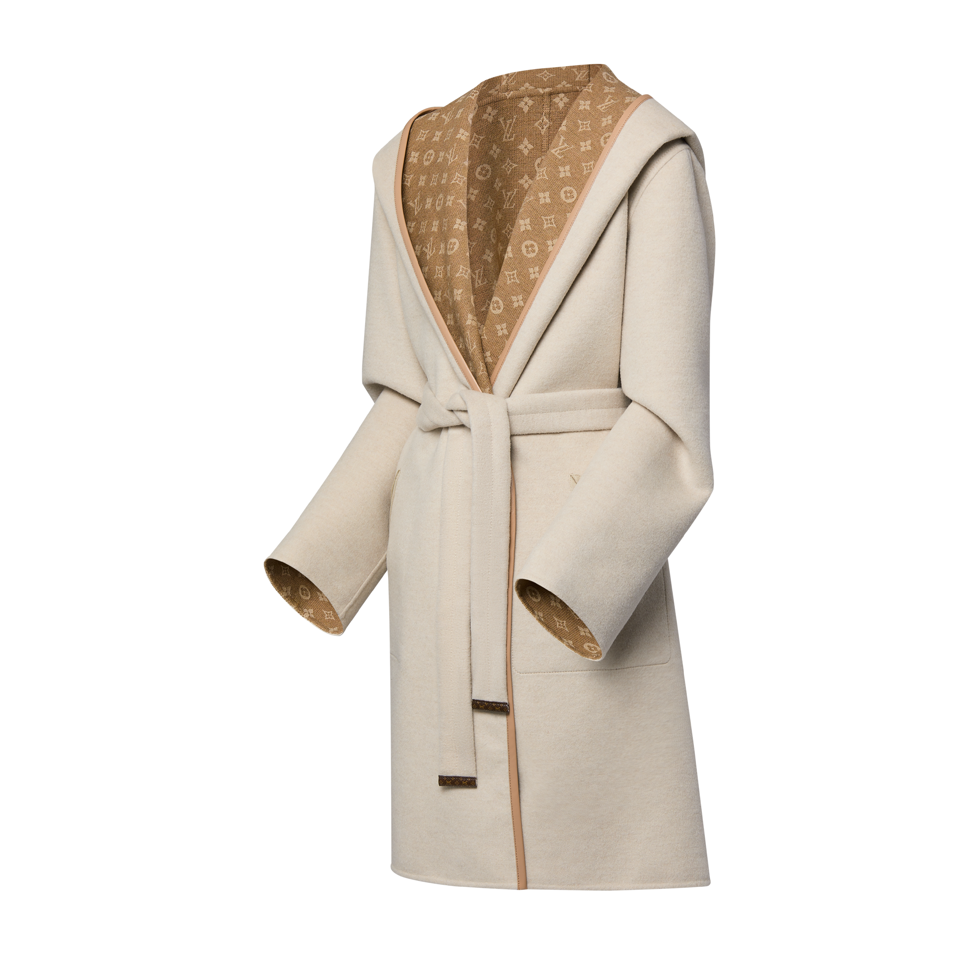 Reversible Signature Hooded Wrap Coat - Ready-to-Wear | LOUIS VUITTON